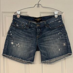 Lucky Brand Riley Cut Off Denim Shorts, size 6/28